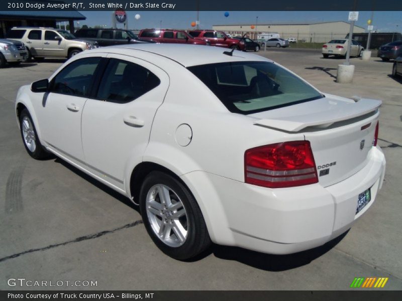 Stone White / Dark Slate Gray 2010 Dodge Avenger R/T