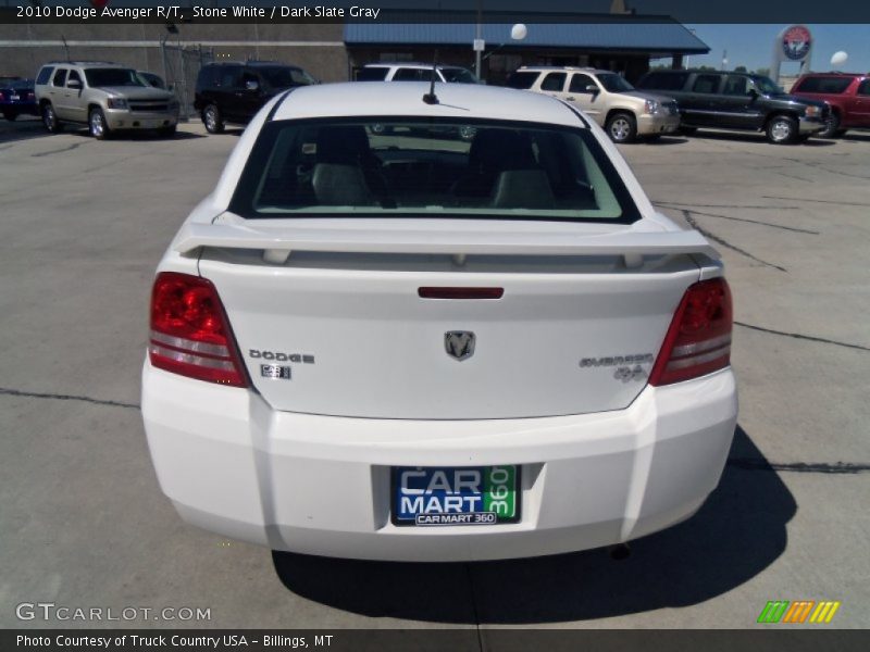 Stone White / Dark Slate Gray 2010 Dodge Avenger R/T