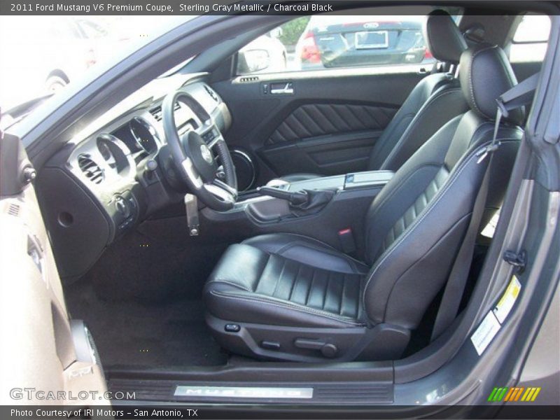 Sterling Gray Metallic / Charcoal Black 2011 Ford Mustang V6 Premium Coupe