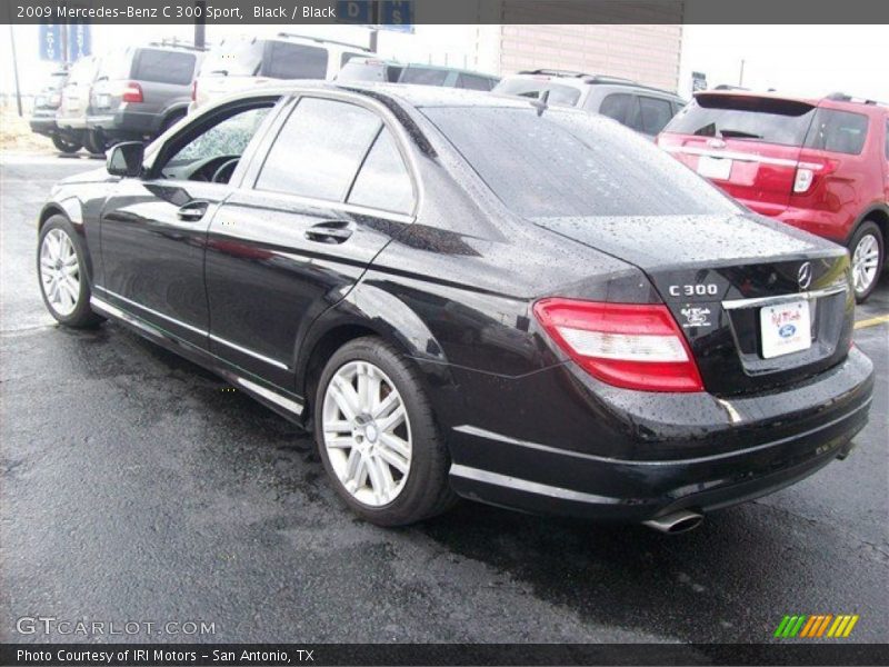Black / Black 2009 Mercedes-Benz C 300 Sport