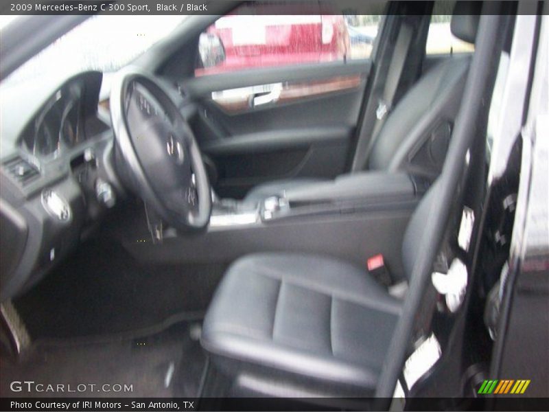 Black / Black 2009 Mercedes-Benz C 300 Sport
