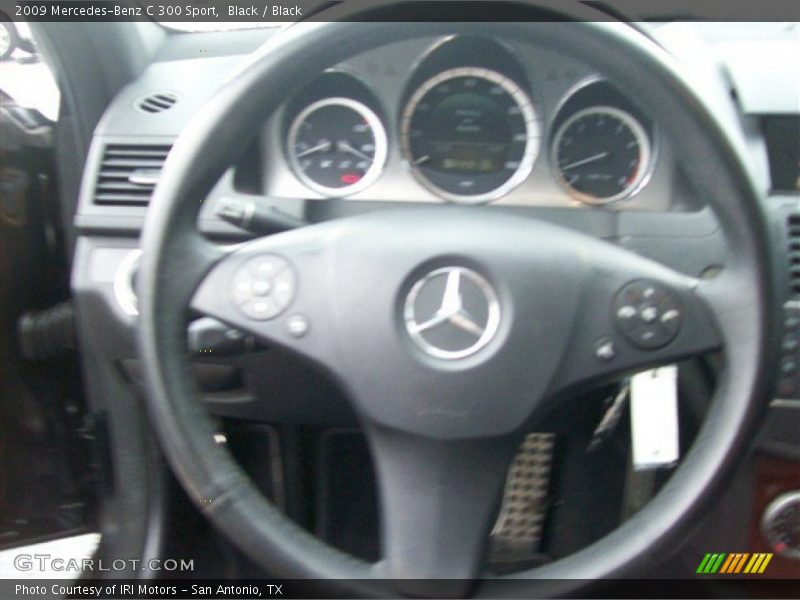 Black / Black 2009 Mercedes-Benz C 300 Sport