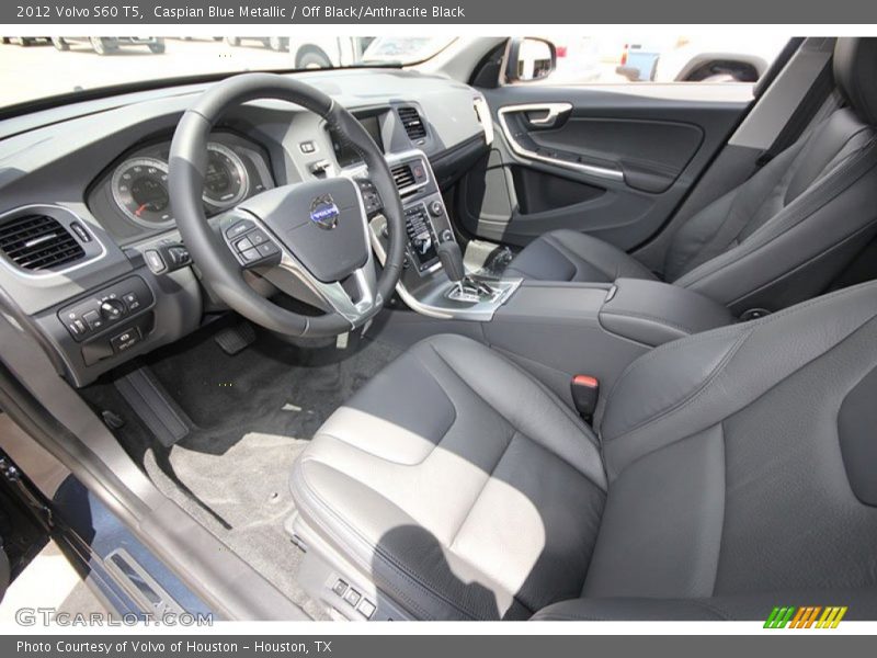 Caspian Blue Metallic / Off Black/Anthracite Black 2012 Volvo S60 T5