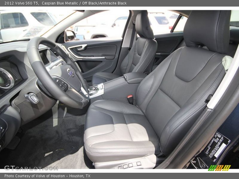 Caspian Blue Metallic / Off Black/Anthracite Black 2012 Volvo S60 T5