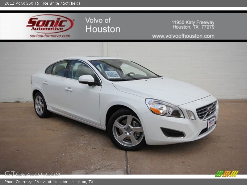Ice White / Soft Beige 2012 Volvo S60 T5