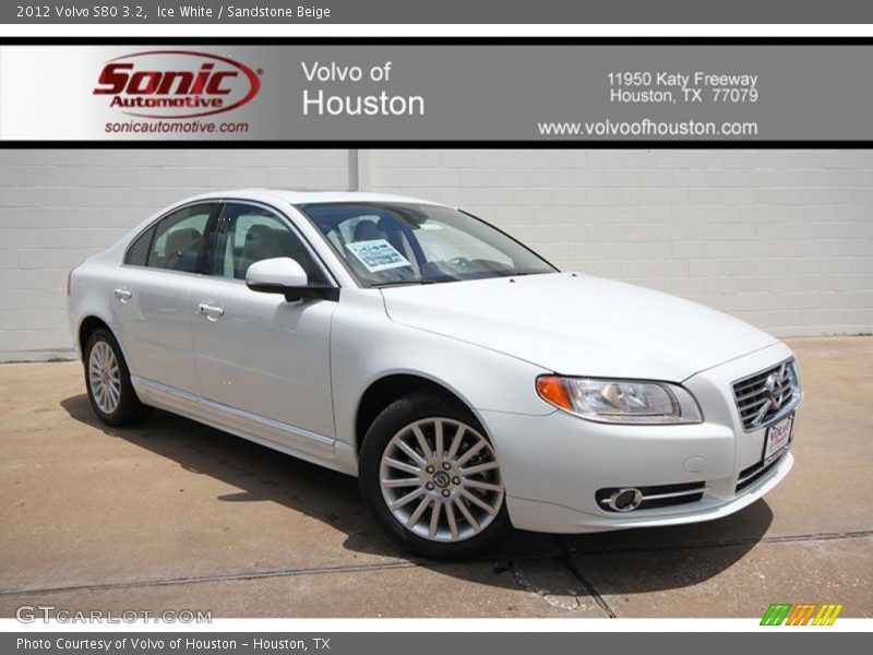 Ice White / Sandstone Beige 2012 Volvo S80 3.2