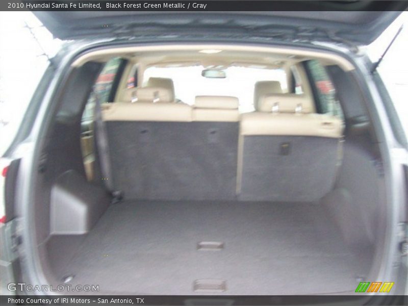 Black Forest Green Metallic / Gray 2010 Hyundai Santa Fe Limited