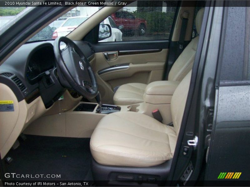Black Forest Green Metallic / Gray 2010 Hyundai Santa Fe Limited