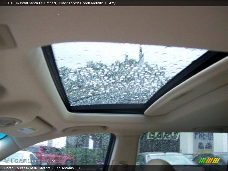 Black Forest Green Metallic / Gray 2010 Hyundai Santa Fe Limited