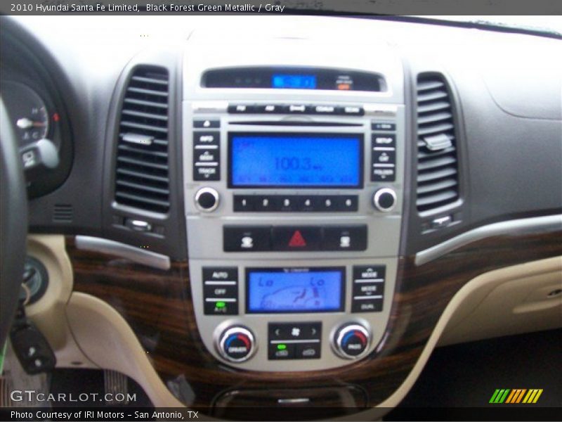 Black Forest Green Metallic / Gray 2010 Hyundai Santa Fe Limited