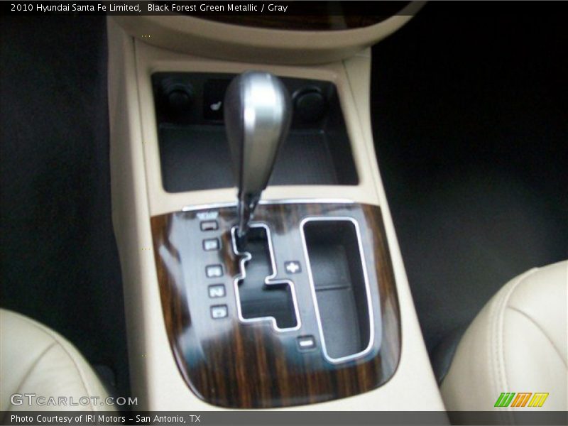 Black Forest Green Metallic / Gray 2010 Hyundai Santa Fe Limited