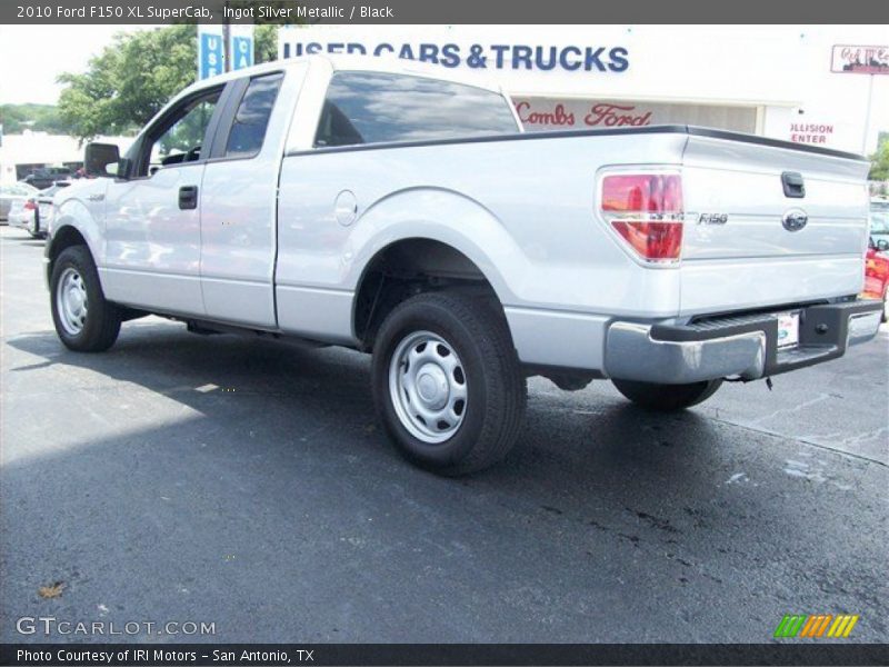 Ingot Silver Metallic / Black 2010 Ford F150 XL SuperCab