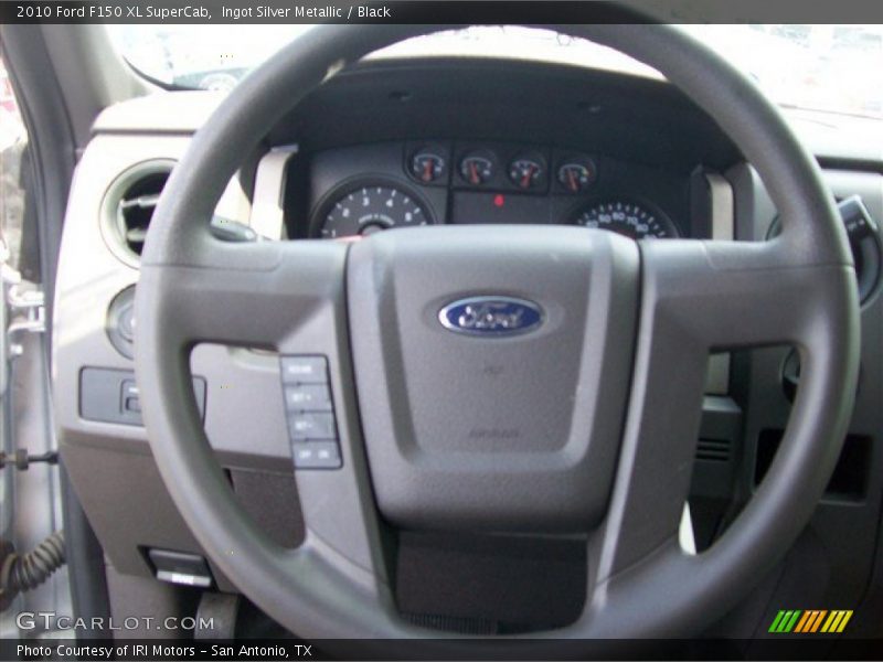 Ingot Silver Metallic / Black 2010 Ford F150 XL SuperCab