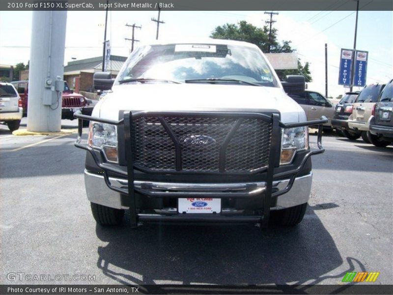 Ingot Silver Metallic / Black 2010 Ford F150 XL SuperCab