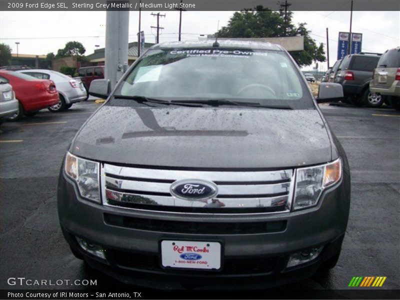 Sterling Grey Metallic / Medium Light Stone 2009 Ford Edge SEL