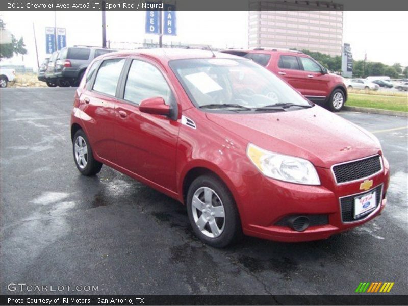 Sport Red / Neutral 2011 Chevrolet Aveo Aveo5 LT