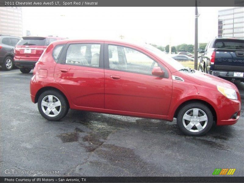 Sport Red / Neutral 2011 Chevrolet Aveo Aveo5 LT