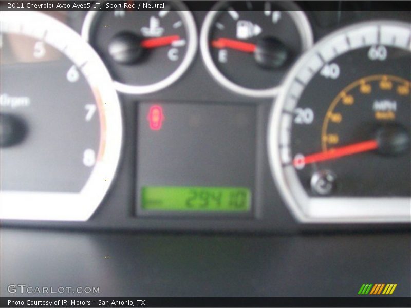 Sport Red / Neutral 2011 Chevrolet Aveo Aveo5 LT