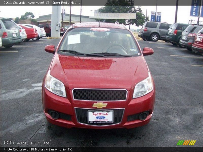 Sport Red / Neutral 2011 Chevrolet Aveo Aveo5 LT