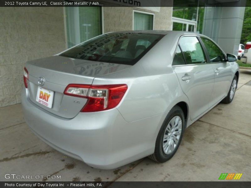 Classic Silver Metallic / Ash 2012 Toyota Camry LE