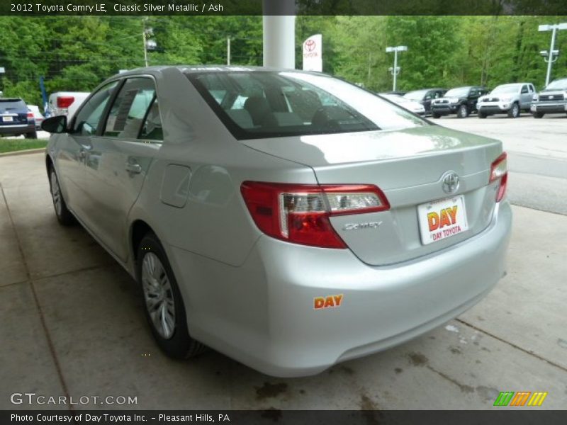 Classic Silver Metallic / Ash 2012 Toyota Camry LE