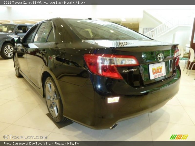 Attitude Black Metallic / Black 2012 Toyota Camry SE V6