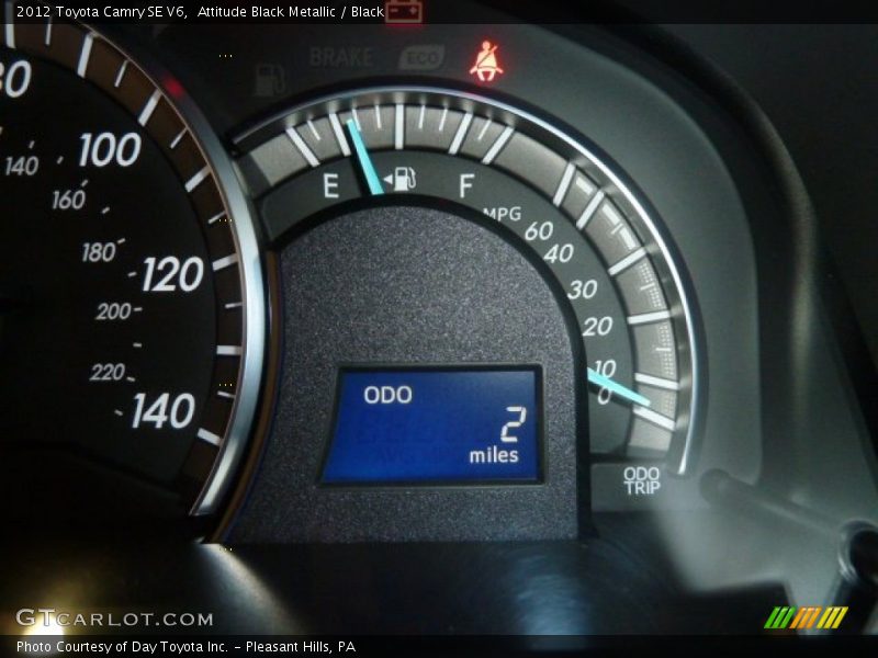 Attitude Black Metallic / Black 2012 Toyota Camry SE V6