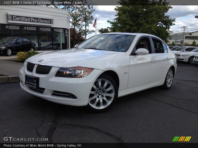 Alpine White / Black 2007 BMW 3 Series 335xi Sedan