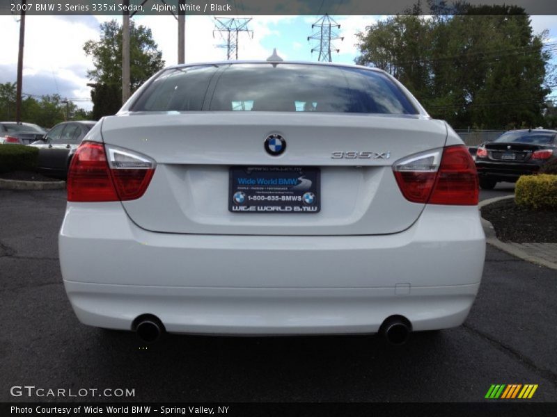Alpine White / Black 2007 BMW 3 Series 335xi Sedan