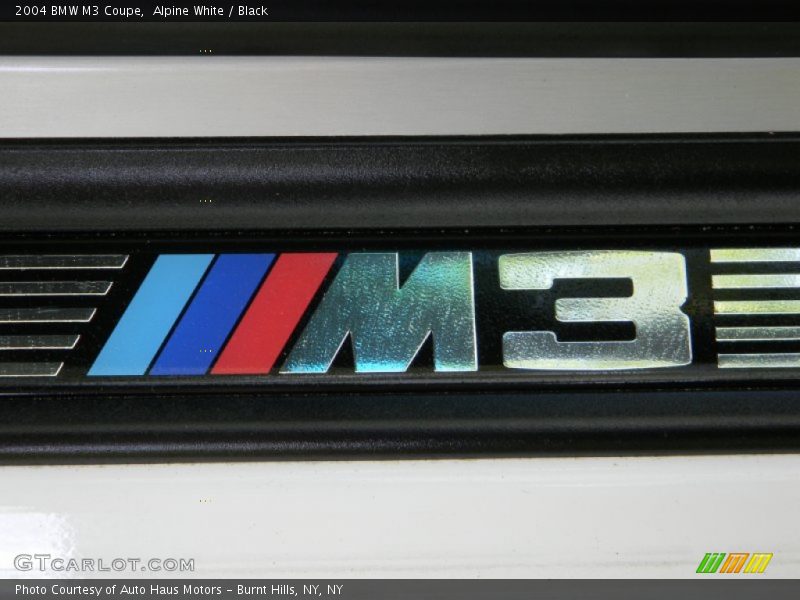 Alpine White / Black 2004 BMW M3 Coupe