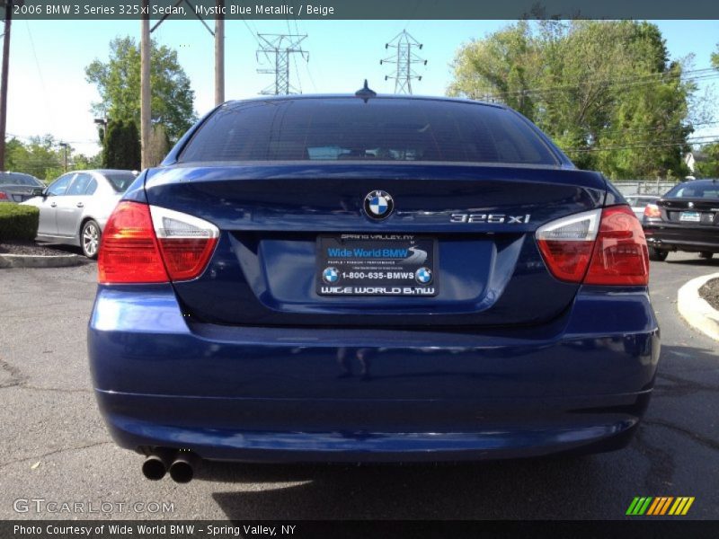 Mystic Blue Metallic / Beige 2006 BMW 3 Series 325xi Sedan