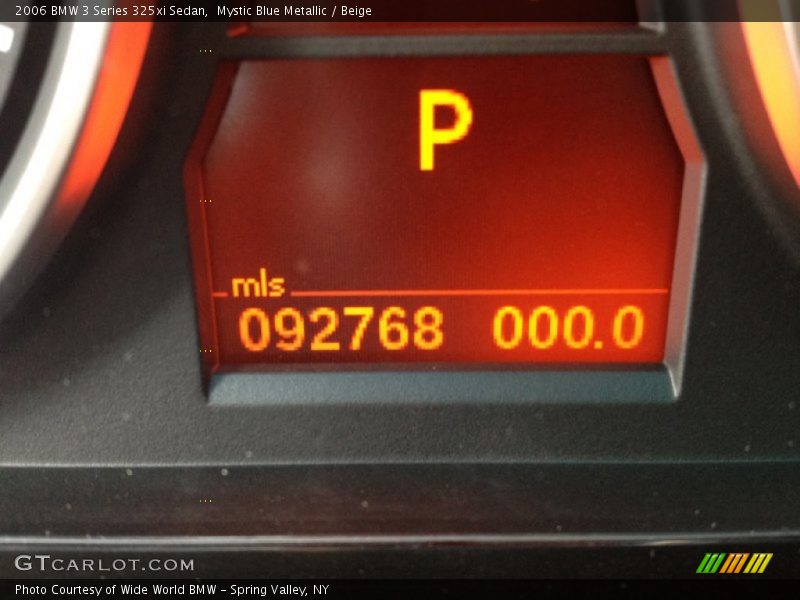 Mystic Blue Metallic / Beige 2006 BMW 3 Series 325xi Sedan