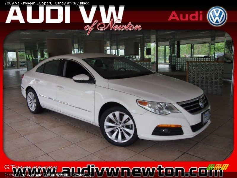 Candy White / Black 2009 Volkswagen CC Sport