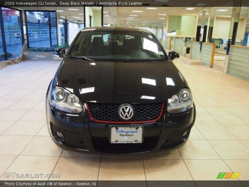 Deep Black Metallic / Anthracite Black Leather 2009 Volkswagen GLI Sedan