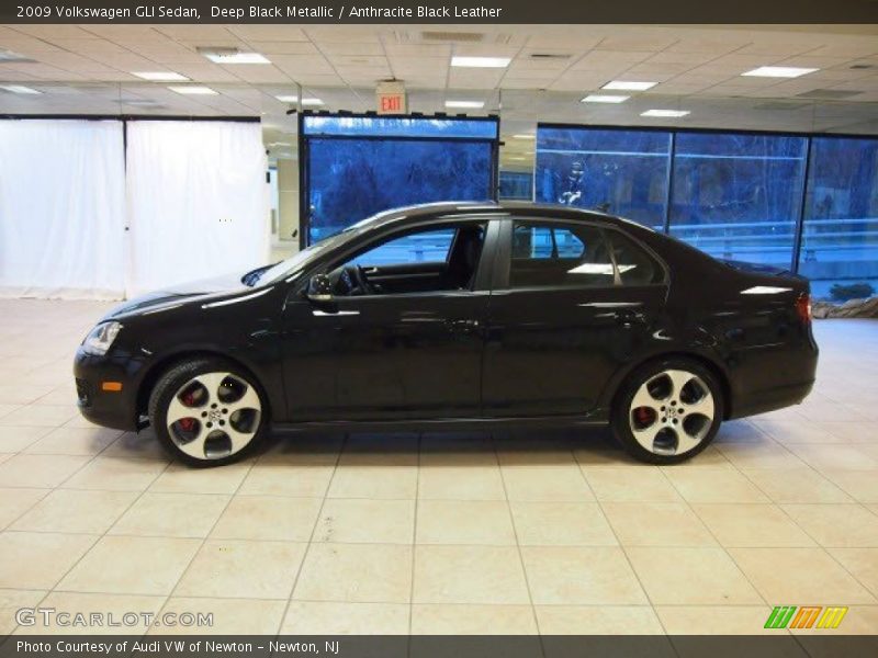 Deep Black Metallic / Anthracite Black Leather 2009 Volkswagen GLI Sedan