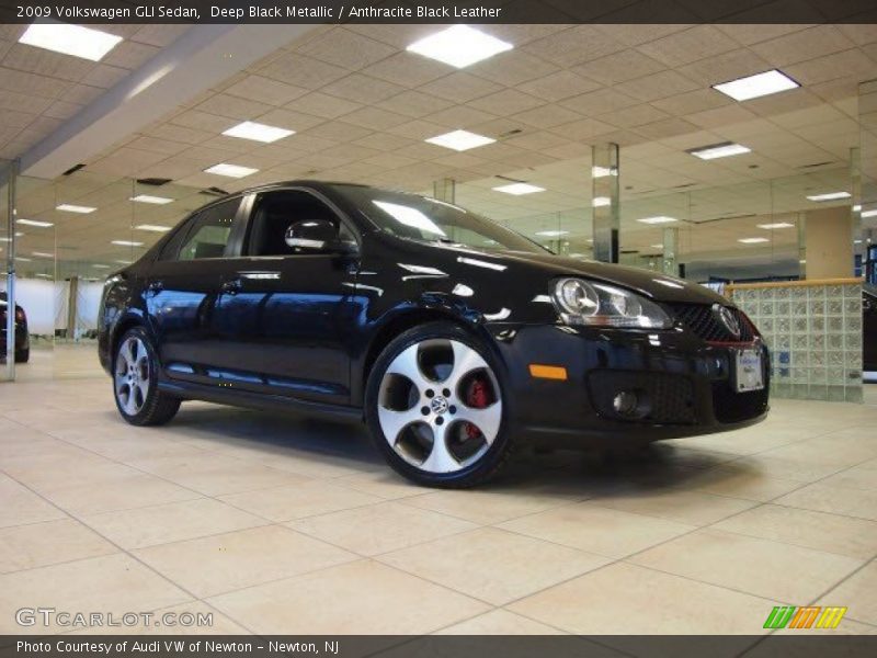 Deep Black Metallic / Anthracite Black Leather 2009 Volkswagen GLI Sedan