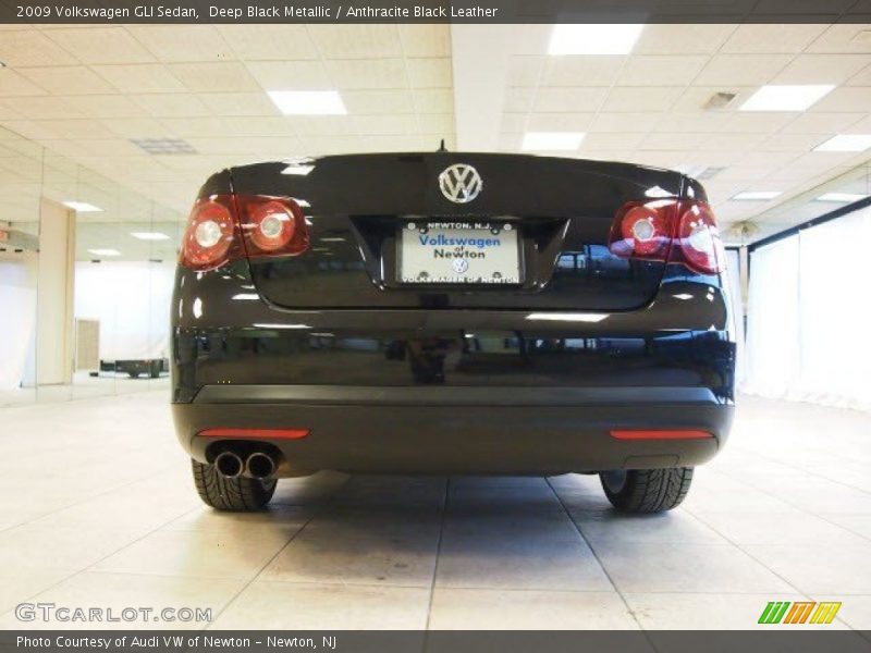 Deep Black Metallic / Anthracite Black Leather 2009 Volkswagen GLI Sedan
