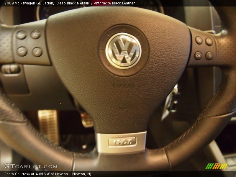 Deep Black Metallic / Anthracite Black Leather 2009 Volkswagen GLI Sedan