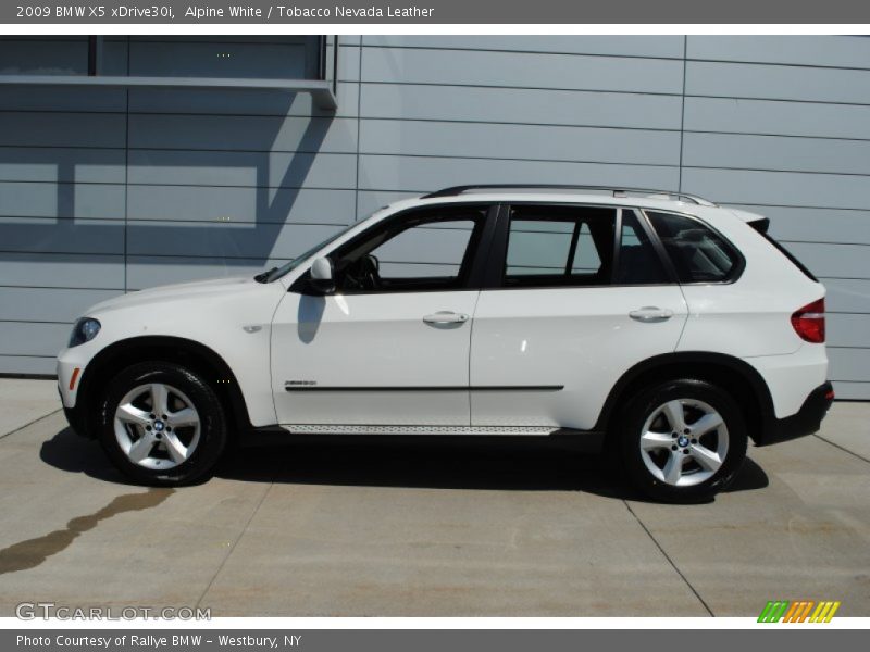 Alpine White / Tobacco Nevada Leather 2009 BMW X5 xDrive30i