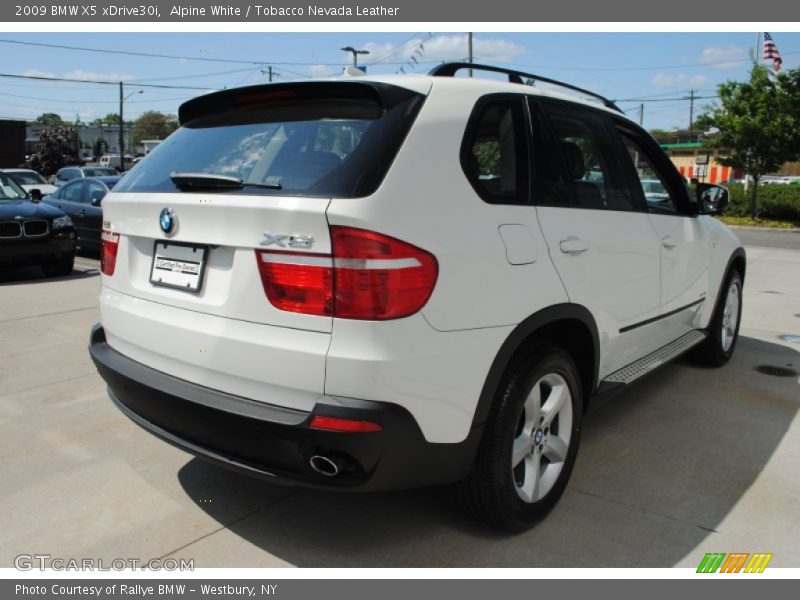 Alpine White / Tobacco Nevada Leather 2009 BMW X5 xDrive30i