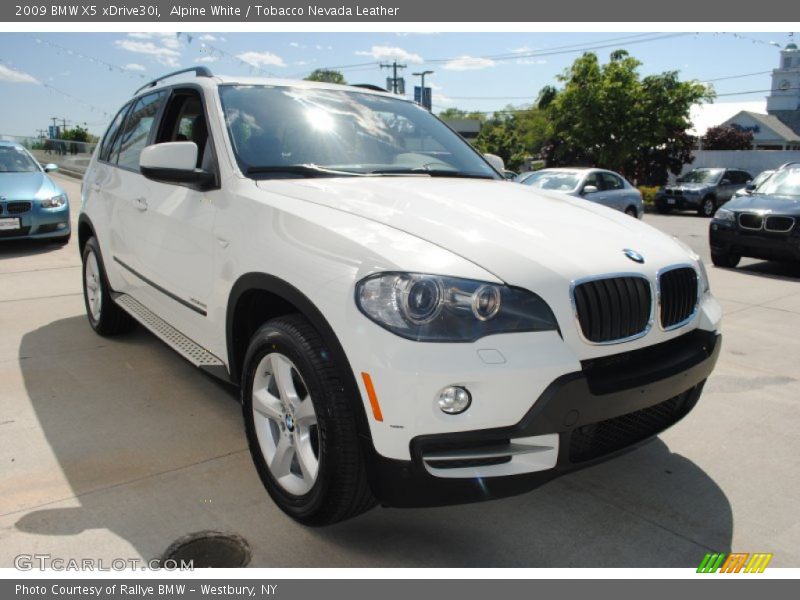 Alpine White / Tobacco Nevada Leather 2009 BMW X5 xDrive30i