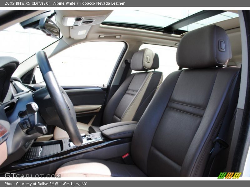 Alpine White / Tobacco Nevada Leather 2009 BMW X5 xDrive30i