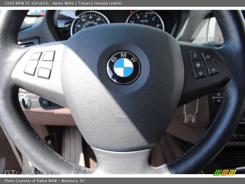 Alpine White / Tobacco Nevada Leather 2009 BMW X5 xDrive30i