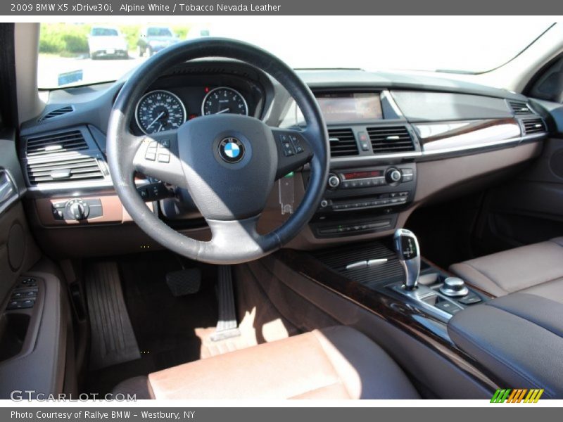 Alpine White / Tobacco Nevada Leather 2009 BMW X5 xDrive30i
