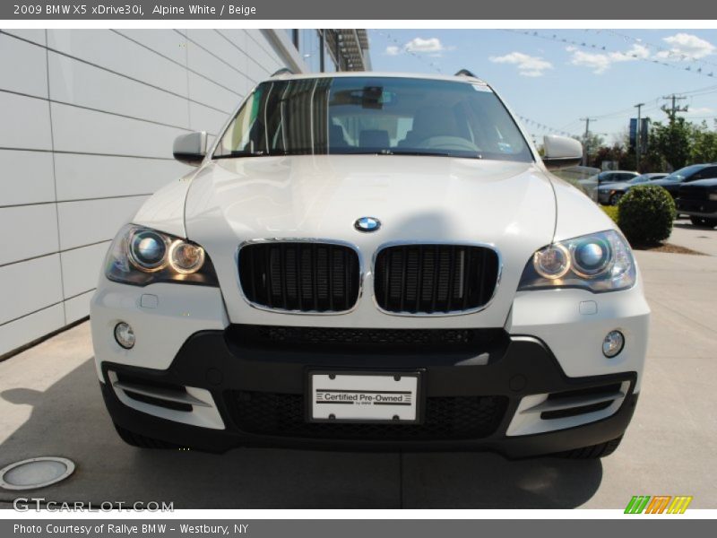 Alpine White / Beige 2009 BMW X5 xDrive30i