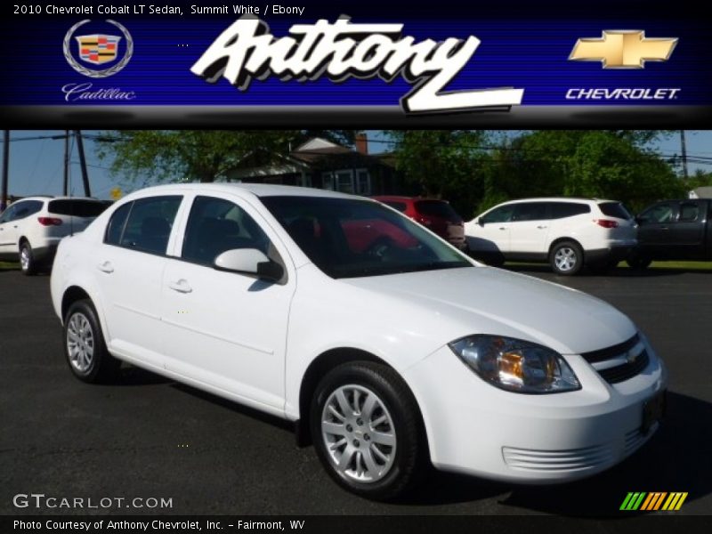 Summit White / Ebony 2010 Chevrolet Cobalt LT Sedan