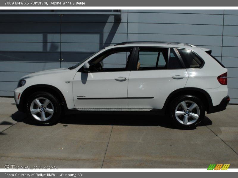 Alpine White / Beige 2009 BMW X5 xDrive30i