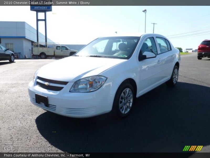 Summit White / Ebony 2010 Chevrolet Cobalt LT Sedan