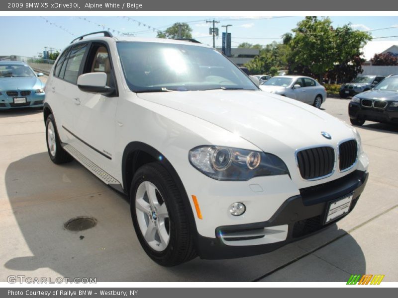 Alpine White / Beige 2009 BMW X5 xDrive30i