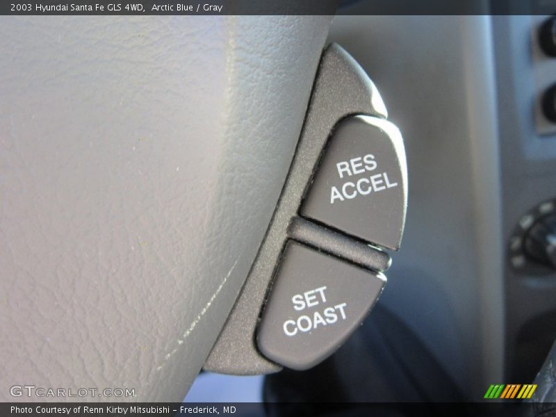 Arctic Blue / Gray 2003 Hyundai Santa Fe GLS 4WD